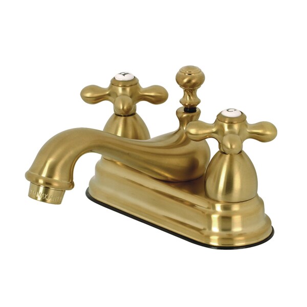 KS3607AX 4" Centerset Bathroom Faucet, Brushed Brass